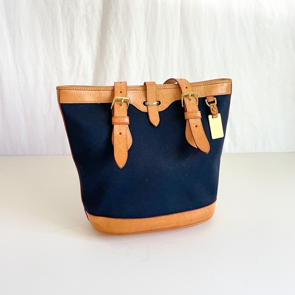 Dooney & Bourke nylon and leather purse navy - Picture 10 of 15